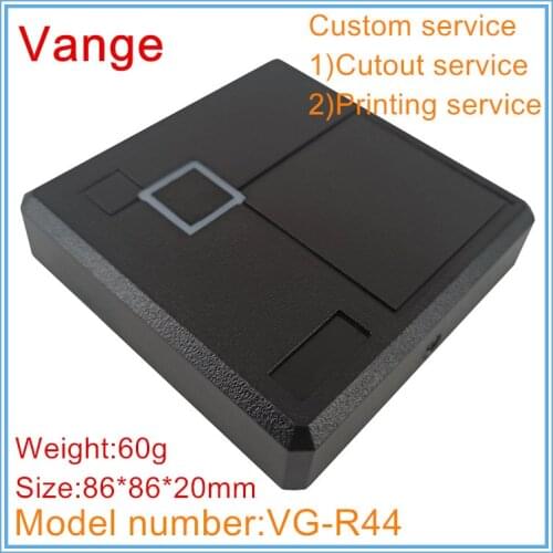 1pcs/lot black plastic instrument enclosure electronic 86*86*20mm abs project box for access control product