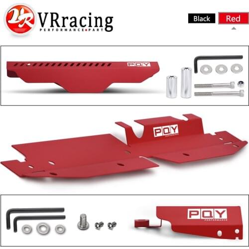 Radiator Cooling Plate Shroud & Pulley Belt Cover & Boost Control Solenoid Cover For 08-14 Subaru WRX STI With Hardware