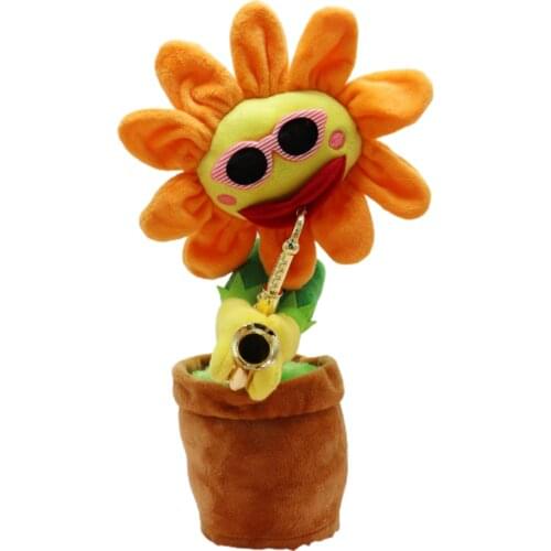 Electric Toys Singing And Dancing Flowers Sunflowers Playing Saxophone Funny Gifts Plush Music Kids Toys For Kids Friends #20