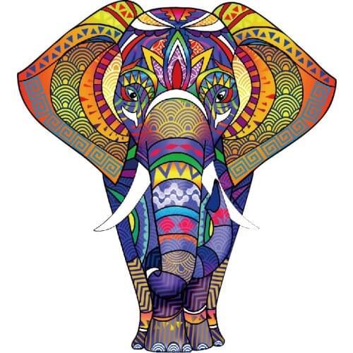Artistic Animals Wooden Puzzles Elephant Wooden Jigsaw Puzzles For Adults Children Educational Toys Puzzle Games DIY Crafts Gift