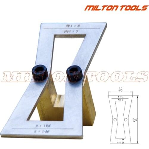 Stainless Steel Dovetail Marker Guide Template Wood Work Measuring Tool Woodworking Gauge