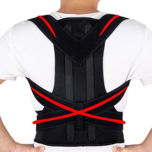 Medical Bone Shoulder Back Brace Waist Posture Corrector Straightener Belt Men Women Upper Lower Back Support Corset Pain Relief
