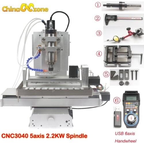 Mini CNC Router 3040 5axis Engraving Carving Machine with Ball Screw CNC Wood Aluminum Copper Metal Milling Machine CNC Factory