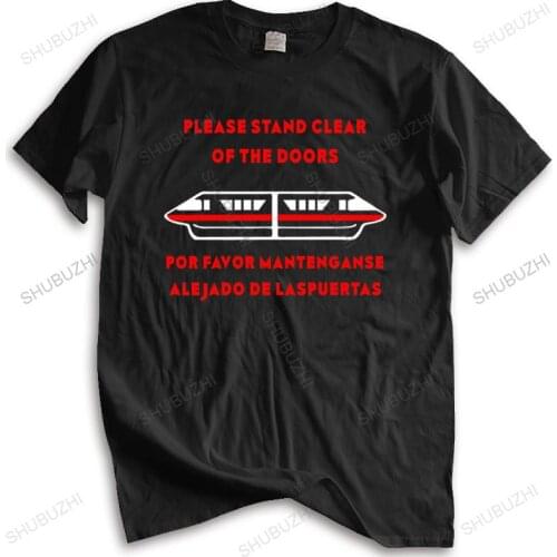 Men Cotton T Shirt Summer Brand Tshirt Mens Please Stand Clear of the Door: Red T-Shirt Top Tees Mens Tshirt