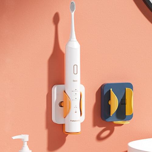 Wall-Mounted Toothbrush Stand Rack Electric Toothbrush Holder Space Saving Traceless Stand Bathroom Accessories Organizer