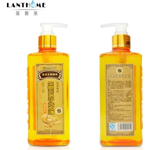 2 Bottles Genuine Professional Hair Ginger Shampoo for Hair Regrowth Dense Fast Thicker Dandruff Shampoo Anti Hair Loss Product