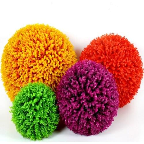 25/30/35/40cm) Green Grass Ball Plastic Plant Ornament Party Decoration Garden Decor Wedding Decor Artificial Flowers DIY Ball