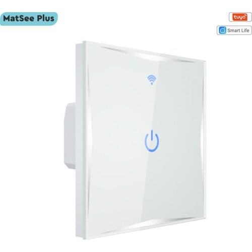 Tuya Smart Life WifI Touch Light Switch 1 2 Gang LED Wall Glass Panel Timer Voice Remote Control Works With Alexa Google Home