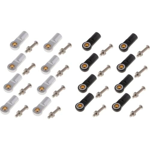 8pack M3 Metal Ball Head Holder Rod End Ball Joint for 1/10 RC Car Crawler