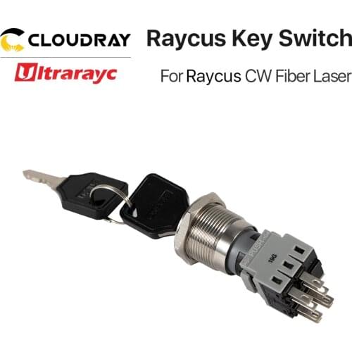 Ultrarayc Key Switch ON OFF Lock Switch For Raycus CW Fiber Laser Security Power Locks