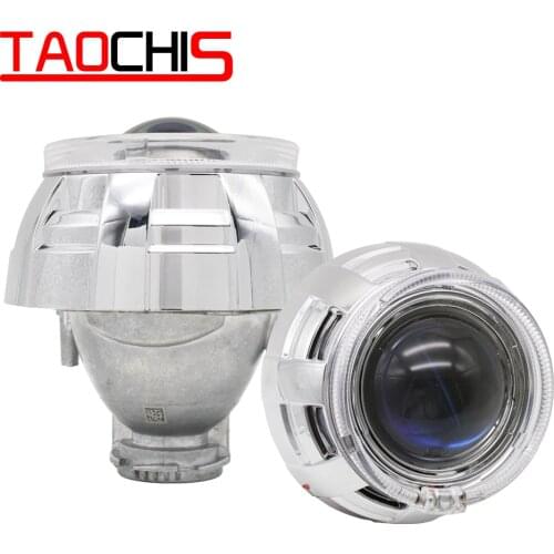TAOCHIS 3.0 Inch Bi Xenon Projector Lens Kit for Hella With Shroud APP Control Angel Eyes Modify Head Light