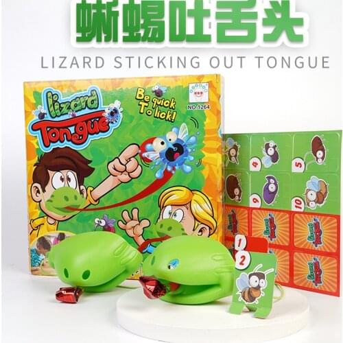 Greedy Chameleon Game Lizard Spit Tongue Toys Children Interactive Funny Game Family Party Game Novelty and funny toys