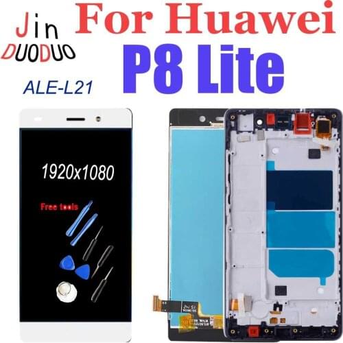 For Huawei P8 Lite LCD Display Touch Screen Digitizer Assembly For ALE-L21 LCD Replacement Parts