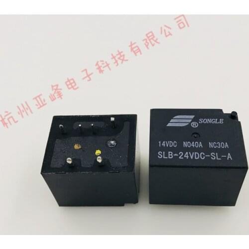 2PCS/lot Automotive relay SLB-12VDC-SL-A SLB-24VDC-SL-A SLB-12VDC-SL-AE 6PIN 40A14VDC