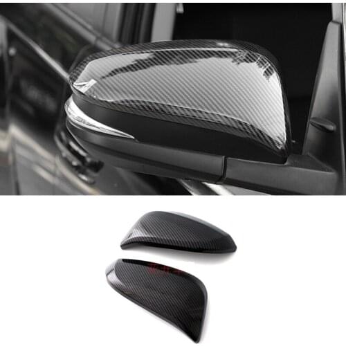 ABS Chrome Car Side Door rearview mirror Cover Trim Sticker Car styling For Toyota 4Runner 2014 2015 2016 2017 Accessories 2PCS