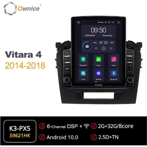 Ownice Android 10.0 Car Radio forSuzuki Vitara 4 2014 - 2018 GPS 2 Din Auto Audio System Stereo Player 4G LTE Tesla Style
