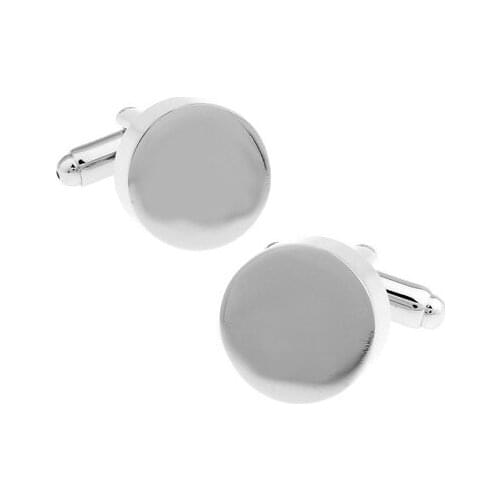 C-MAN Luxury shirt Round cufflink for mens Brand cuff buttons cuff links High Quality Silvery abotoaduras Jewelry