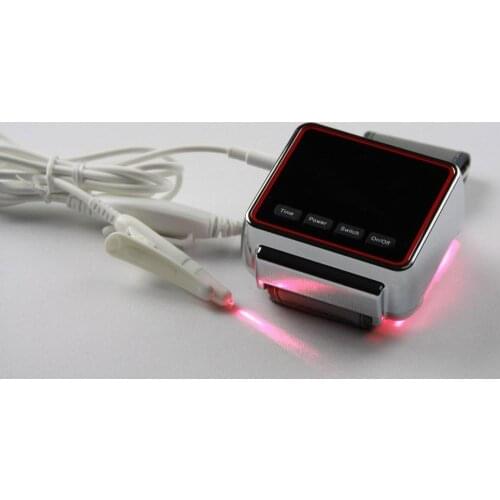 New Cold Laser Therapy Watch LLLT Allergic Rhinitis Cholesterol Hypertension Cerebral Thrombosis Physiotherapy Apparatus