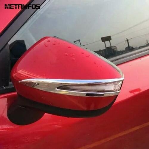 For Mazda CX3 CX-3 2015-2021 CX5 CX-5 2015-2016 Chrome Side Door Rearview Mirror Strip Molding Trim Accessories Car Styling
