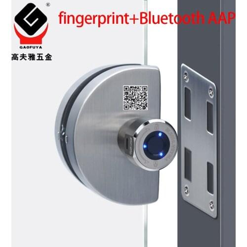 Electronic Smart Glass Door Lock for Home Office Keyless Lock for Single Double Door Bluetooth Lock APP Control smart Lock