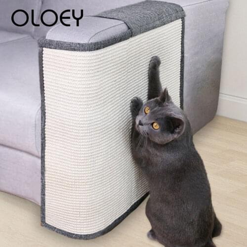 Cat Scratch Board Pad Sisal Toy Sofa Furniture Protector Cat Claw Training Seats Cats Scratcher Paw Pad with Invisible Nail