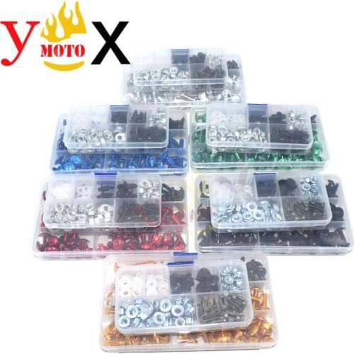 Set 233PCS Motorcycle M4 M5 M6 Fairing Bodywork Screws Bolt Fastener Clip Nut Kits For Honda FIREBLADE CBR1000 CBR600 F5 NSR50R