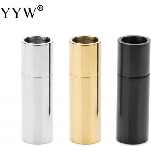 2pcs Stainless Steel Magnetic Clasp 25mm Size Leather Cord Bracelet Magnet Buckle Necklace For DIY Jewelry Making Accessories