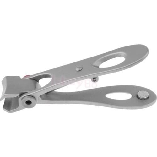 Small Stainless Steel Nail Clipper Cutter Trimmer Manicure Pedicure Scissors Silver/ Black
