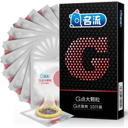 Adult Sex Toys For Men Cumshot Natural Latex G Point Large Particles With Methyl Silicone Oil Lubricant Condom G Spot Condoms