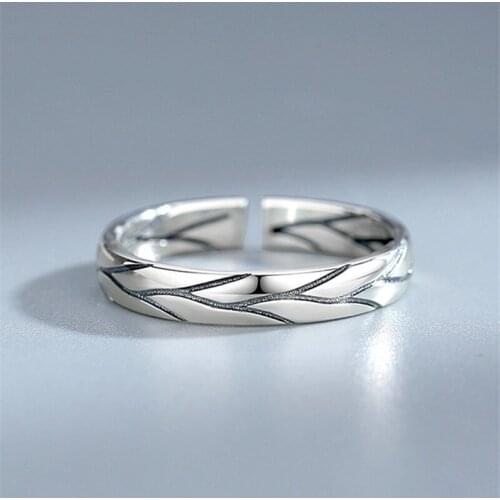 Miuoxion Simple Tree Pattern Ring Fashion Personality Punk Party Jewelry For Women Feature Namour Charm Gift All Seasons