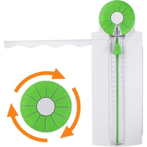 Multi-function paper cutter creasing machine 360-degree rotating cutter head 12 types of edges for hand-cutting card art tools