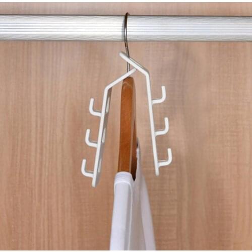 Multi-Layer Coat Clothes Hanger Connection Hooks Space Saving Scarf Hats Hanger Heavy Load Hooks for Cabinet Dorm