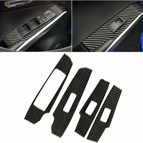 Carbon Fiber Car Window Switch Panel Cover Trim For LEXUS IS250 IS350 2014-2018