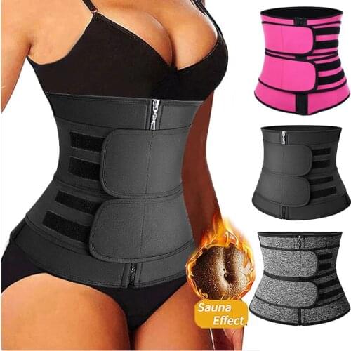 S-6XL Women Waist Trainer Neoprene Body Shaper Belt Slimming Sheath Belly Reducing Tummy Sweat Shapewear Workout Trimmer Corset