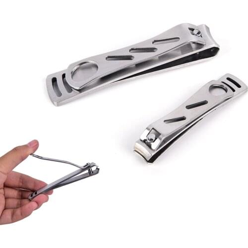 Stainless Steel Nail Clipper Cutter Professional Manicure Trimmer High Quality Toe Nail Clipper with Clip Catcher Cutter Tool