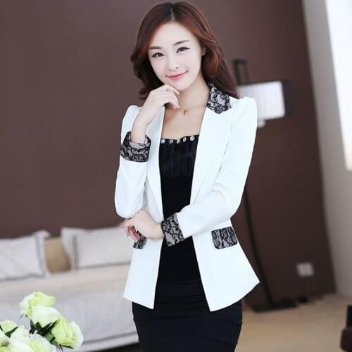 2021 Spring Autumn New Women Blazers Collar Casual Female Office Black Blazer Work Suit Jackets Ladies Slim Outerwear Tide H1423