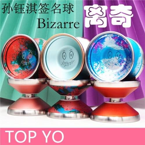 2020 New arrive TOPYO Bizarre YOYO 7075 aluminum alloy + stainless steel outer ring + pomA Yoyo for Professional player
