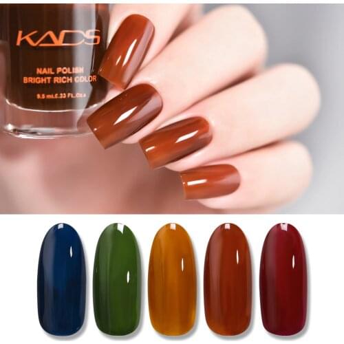 New Nail Polish 9.5ml Quick-drying Translucent Jelly Nail Polish 5 Color Optional Semi-transparent Nail Art Varnish Lacquer