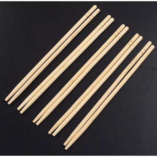1000Pair Bamboo Wood Chopsticks Handmade Disposable Healthy Chinese Carbonization Chop Sticks Reusable Food Stick Gift Tableware