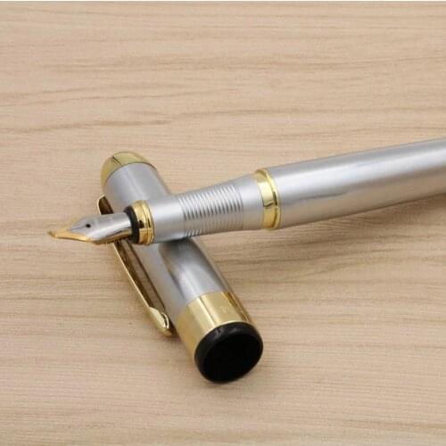 Luxury Signature Jinhao 250 Stainless Calligraphy Fude Nib Fountain Pen Stationery Office Supplies