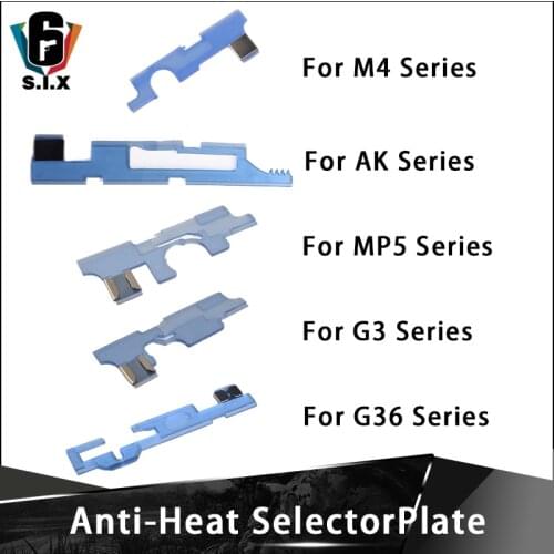 Tactical Softair Anti-Heat Selector Plate For Airsoft M4 A K MP5 G3 G36 Series