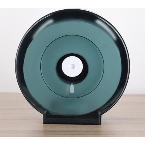 Waterproof Toilet Roll Paper Box Wall Mount Toilet Paper Holder Hotel Bathroom Large Roll Tissue Box Black Toilet Paper Tray