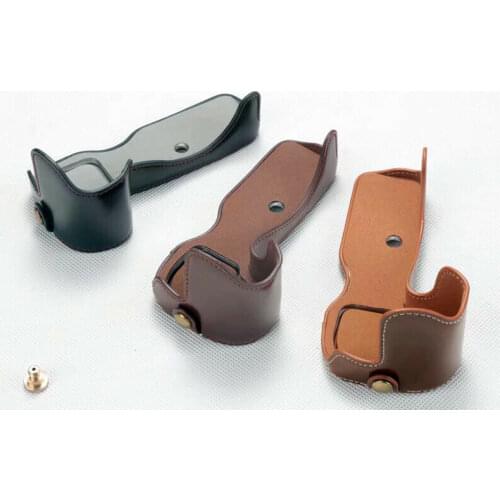 Pu Leather Protect Camera Half case Bag Grip for canon eos r