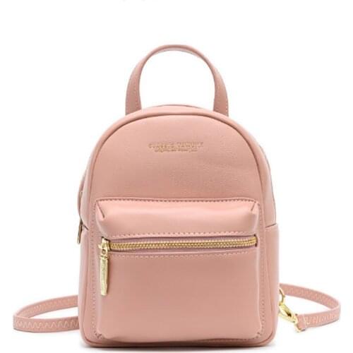 Womens PU Leather Mini Backpack Girls Rucksack Small Travel Backpack