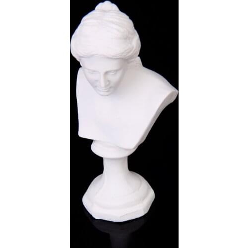 1/12 Dollhouse Miniature Accessory Resin Venus Statue Bust Sculpture Decoration White