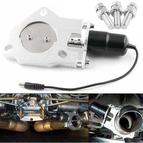 2" 2.5" 3" car exhaust tip Parts Stainless Steel Headers Electric Exhaust Cutout Cut Out Valve Kit With Manually Switch muffler