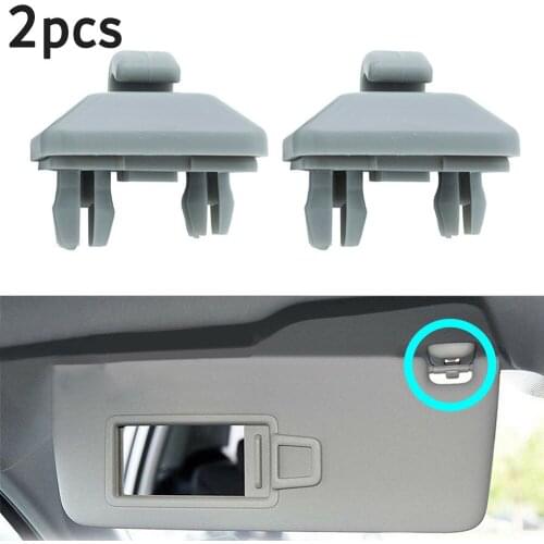 2PCS Car Sun Visor Clip Hooks Interior Hanger Hook Clip Bracket For A1 A3 S3 A4 S4 Allroad A5 S5 Q3 Q5 8U0857562A