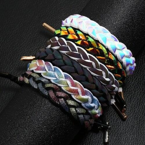 2019 6 Color Ribbon Bracelets Men Stainless Steel Multilayer Braided Rope Bracelets Male Female Bracelets Jewelry Accessories