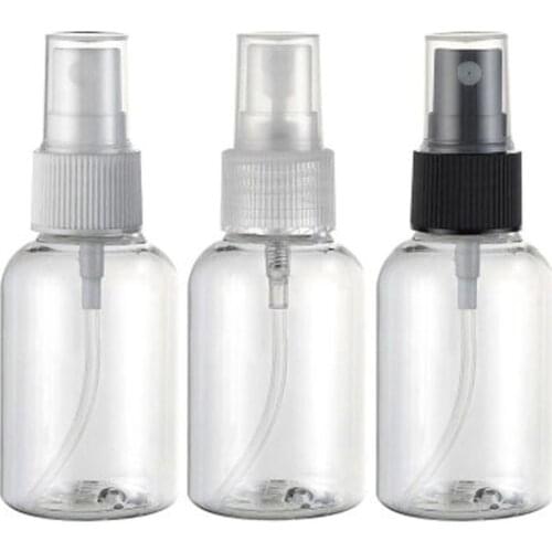 50pcs/lot 50ml spray pump travel PET bottle for cosmetic packaging,plastic empty bottles for liquid medicine