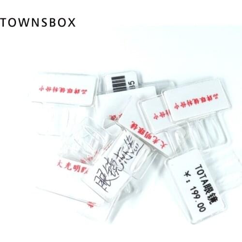 500pcs Small Sleeves for Glasses Hang Tag Jewelry Barcode Label Pvc Pouch Plastic Bag Envelope Wire Flag Card Protector Holder